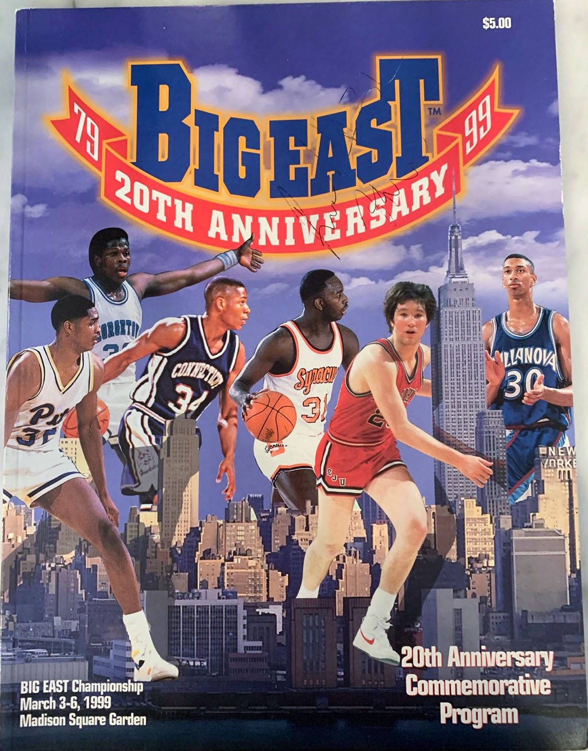 1999 Big East tournament program