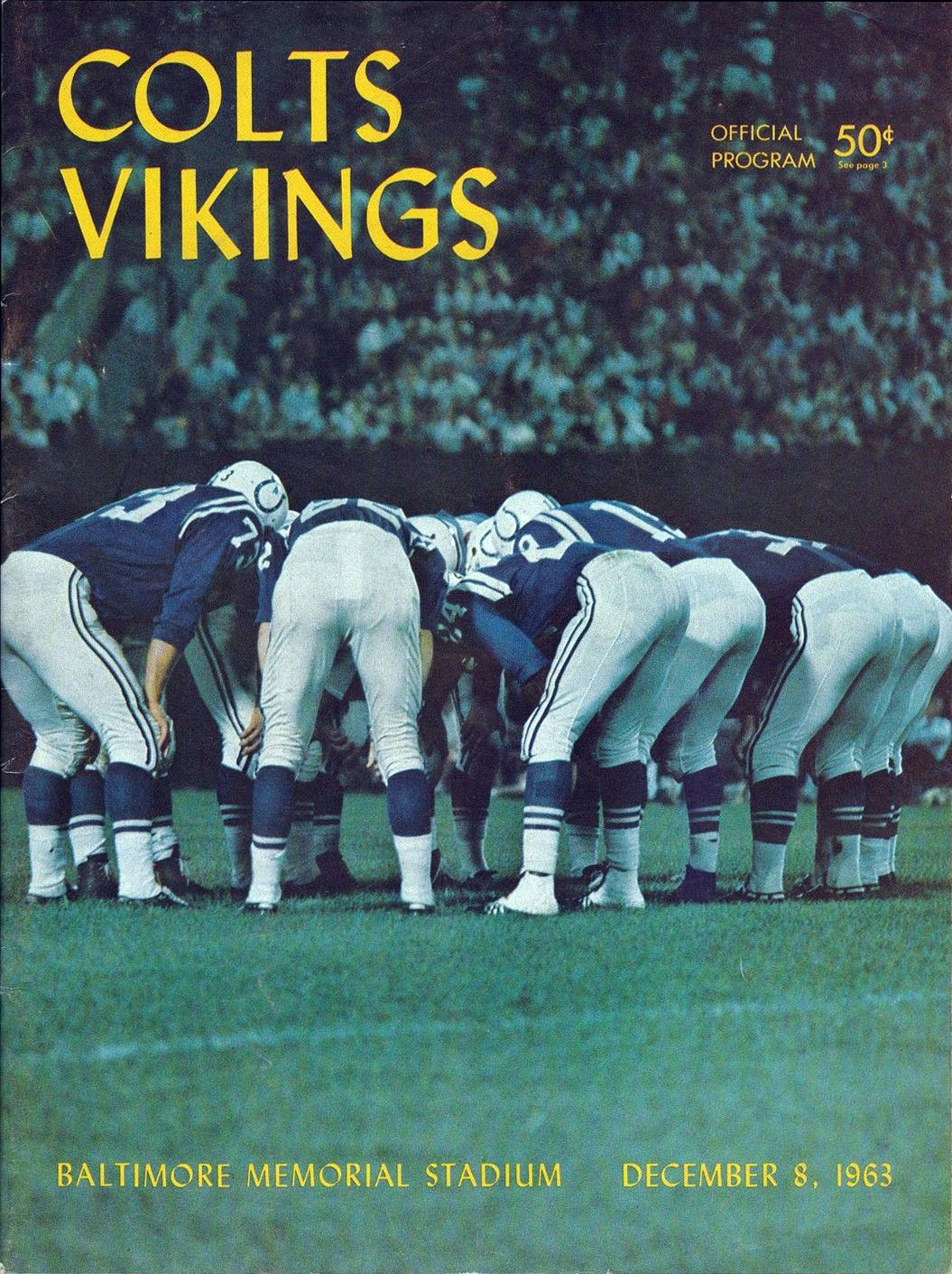 Baltimore Colts vs. Minnesota Vikings (December 8, 1963)