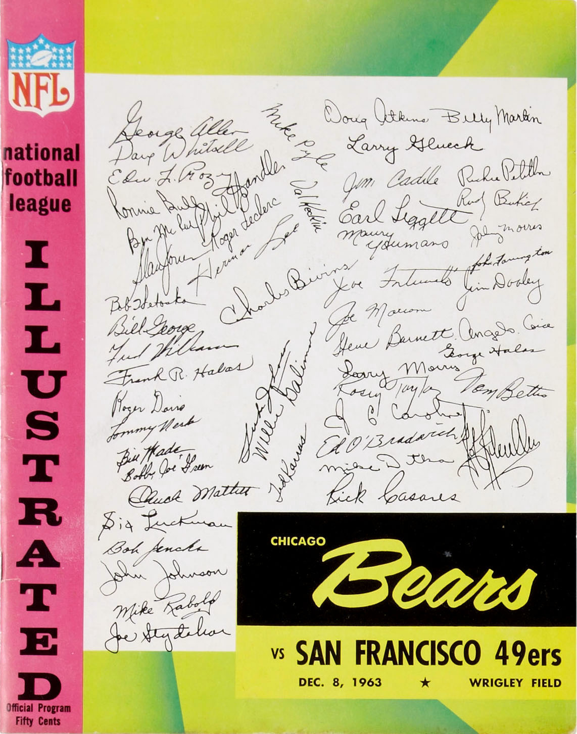 Chicago Bears vs. San Francisco 49ers (December 8, 1963)