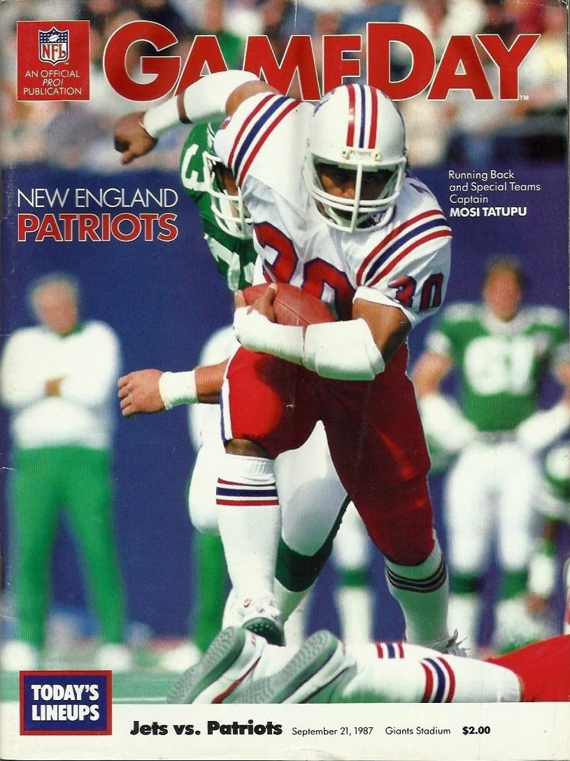 New York Jets vs. New England Patriots (September 21, 1987)