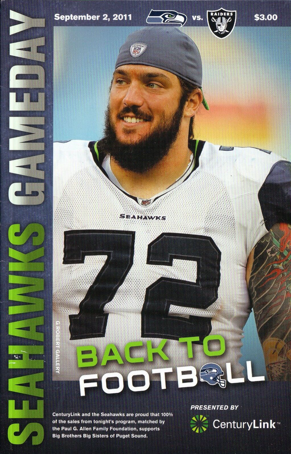 Seattle Seahawks vs. Oakland Raiders (September 2, 2011)