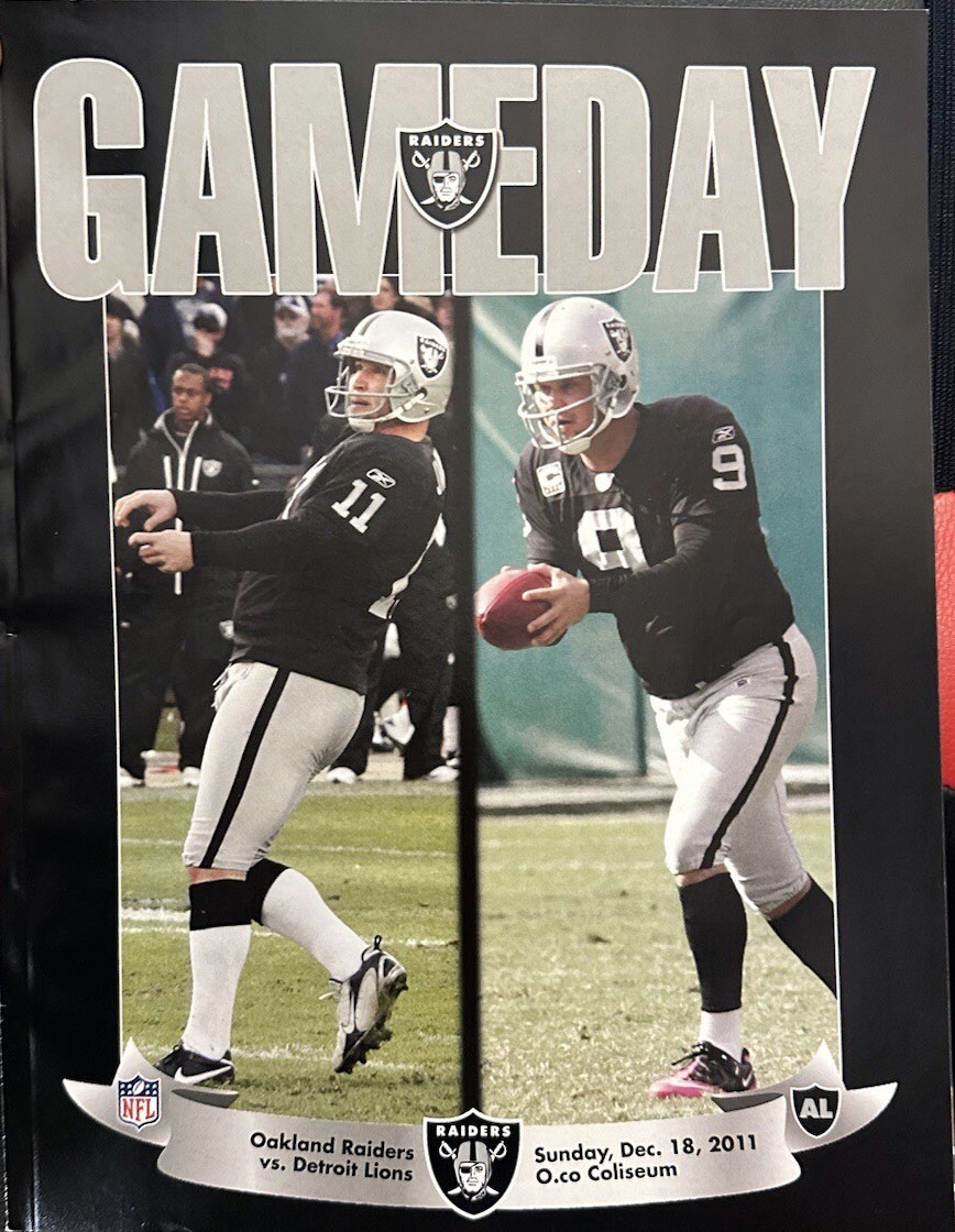 Oakland Raiders vs. Detroit Lions (December 18, 2011)
