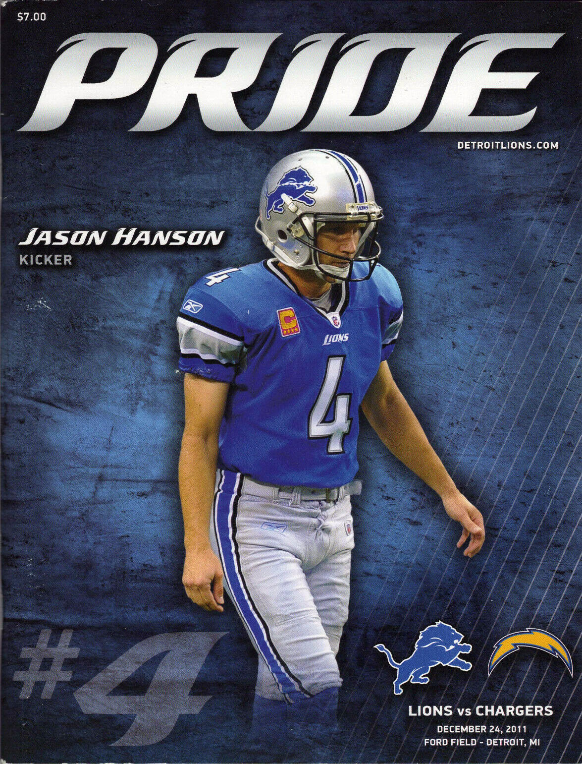 Detroit Lions vs. San Diego Chargers (December 24, 2011)