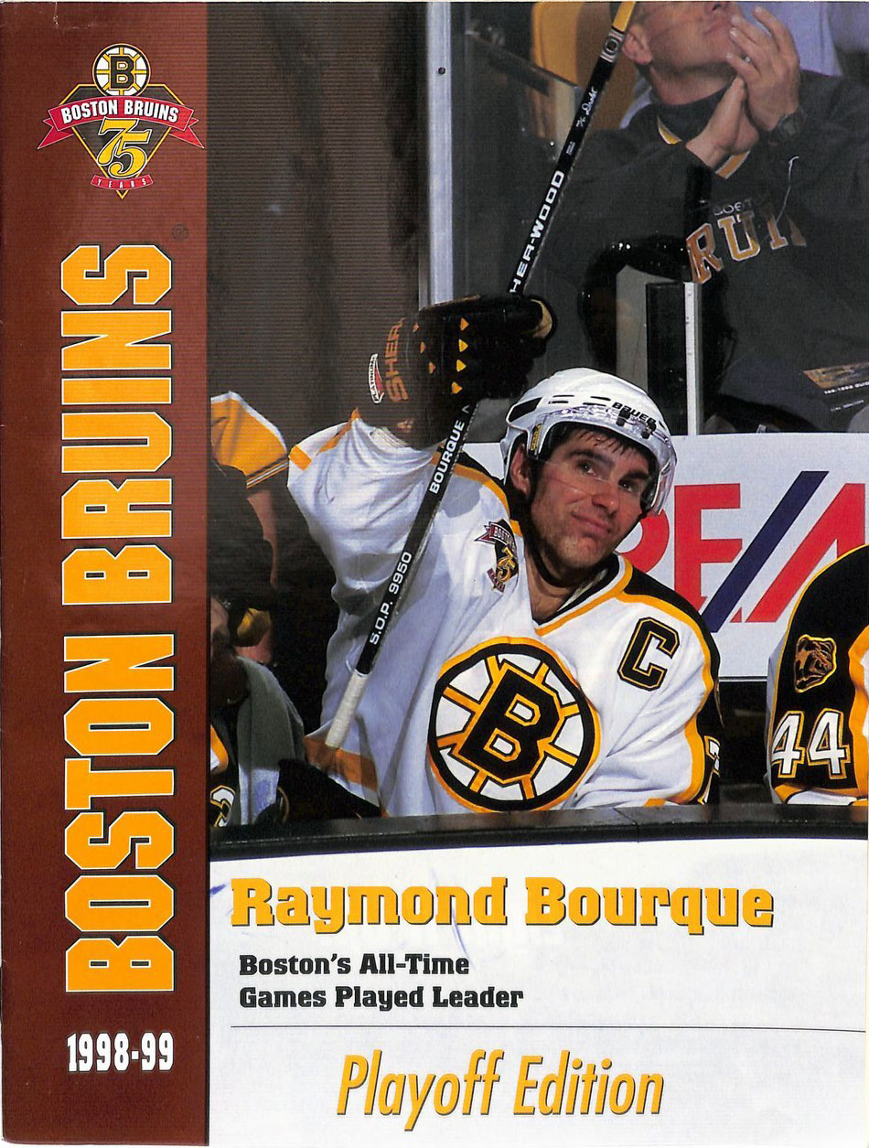 1999 Boston Bruins playoff program
