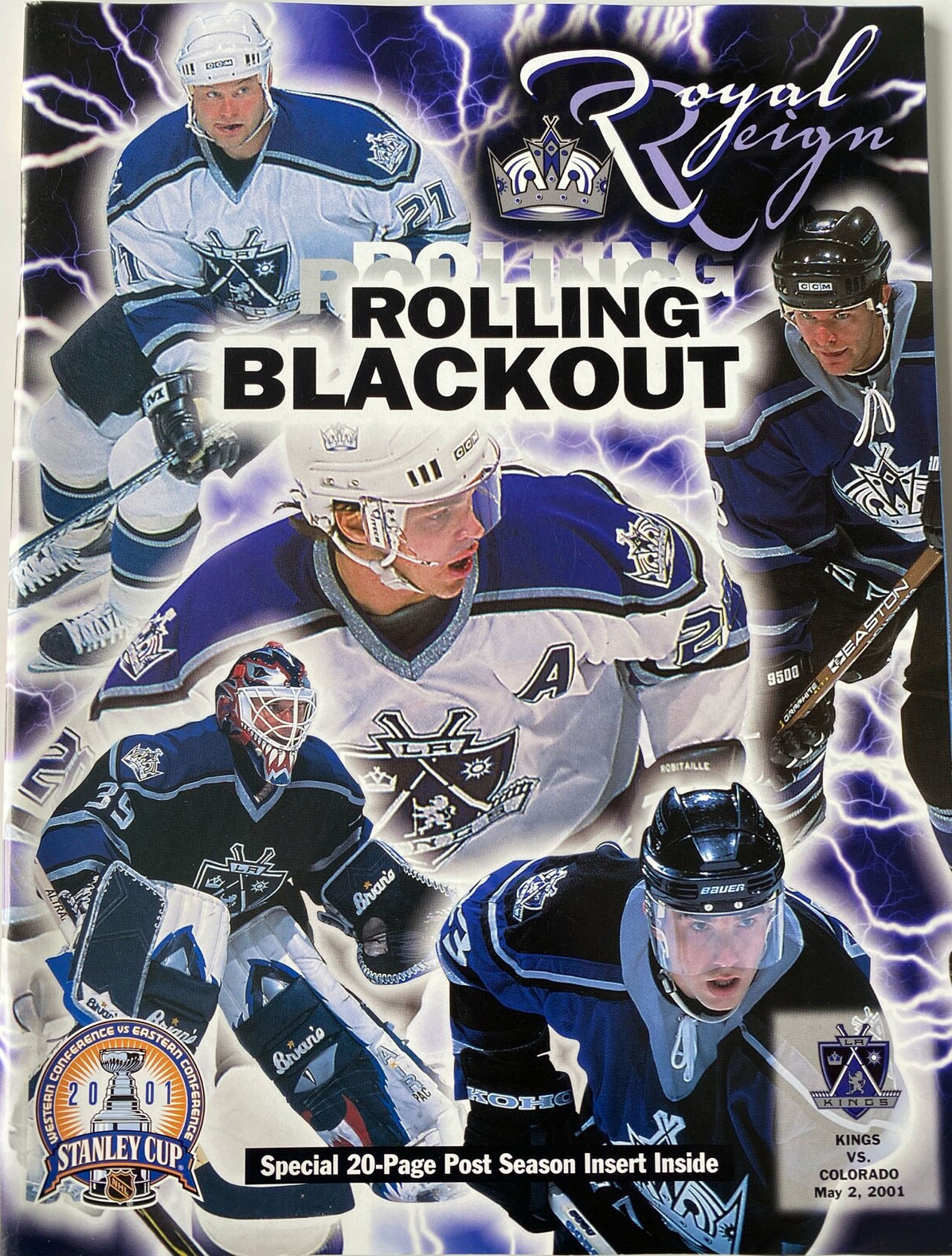 2001 Los Angeles Kings playoff program