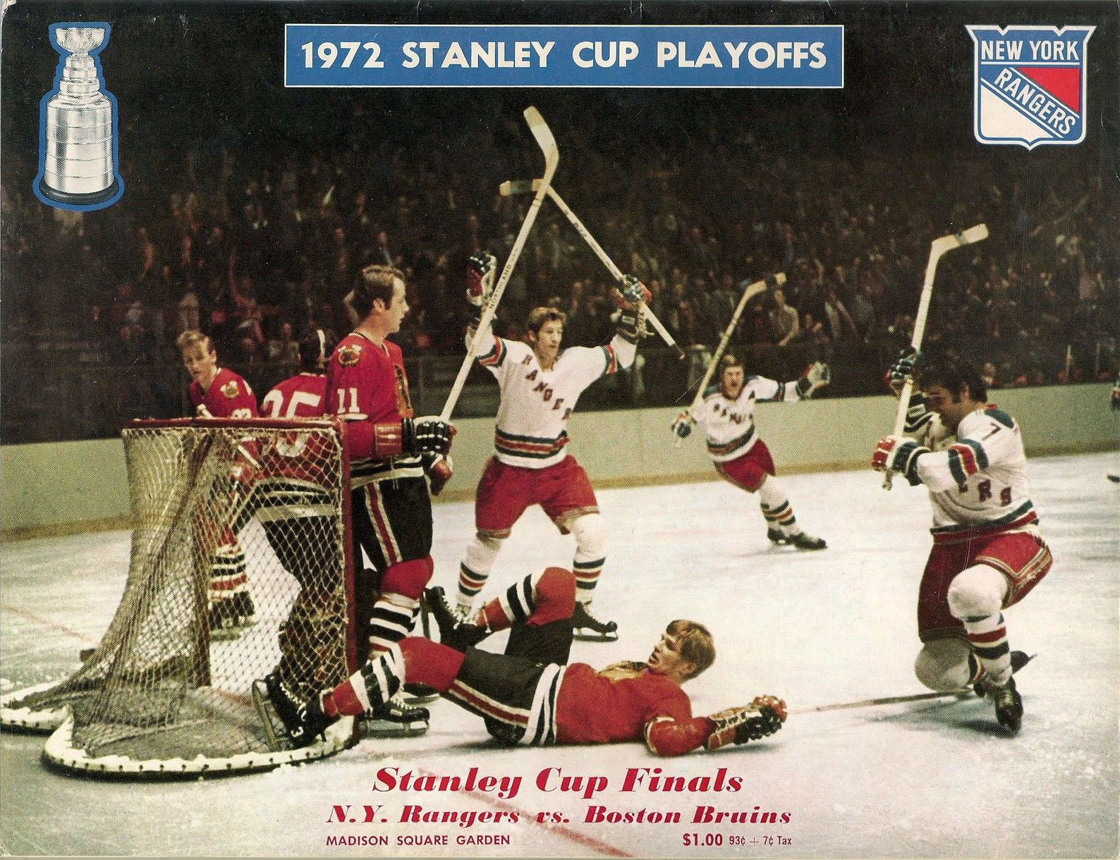 1972 New York Rangers playoff program