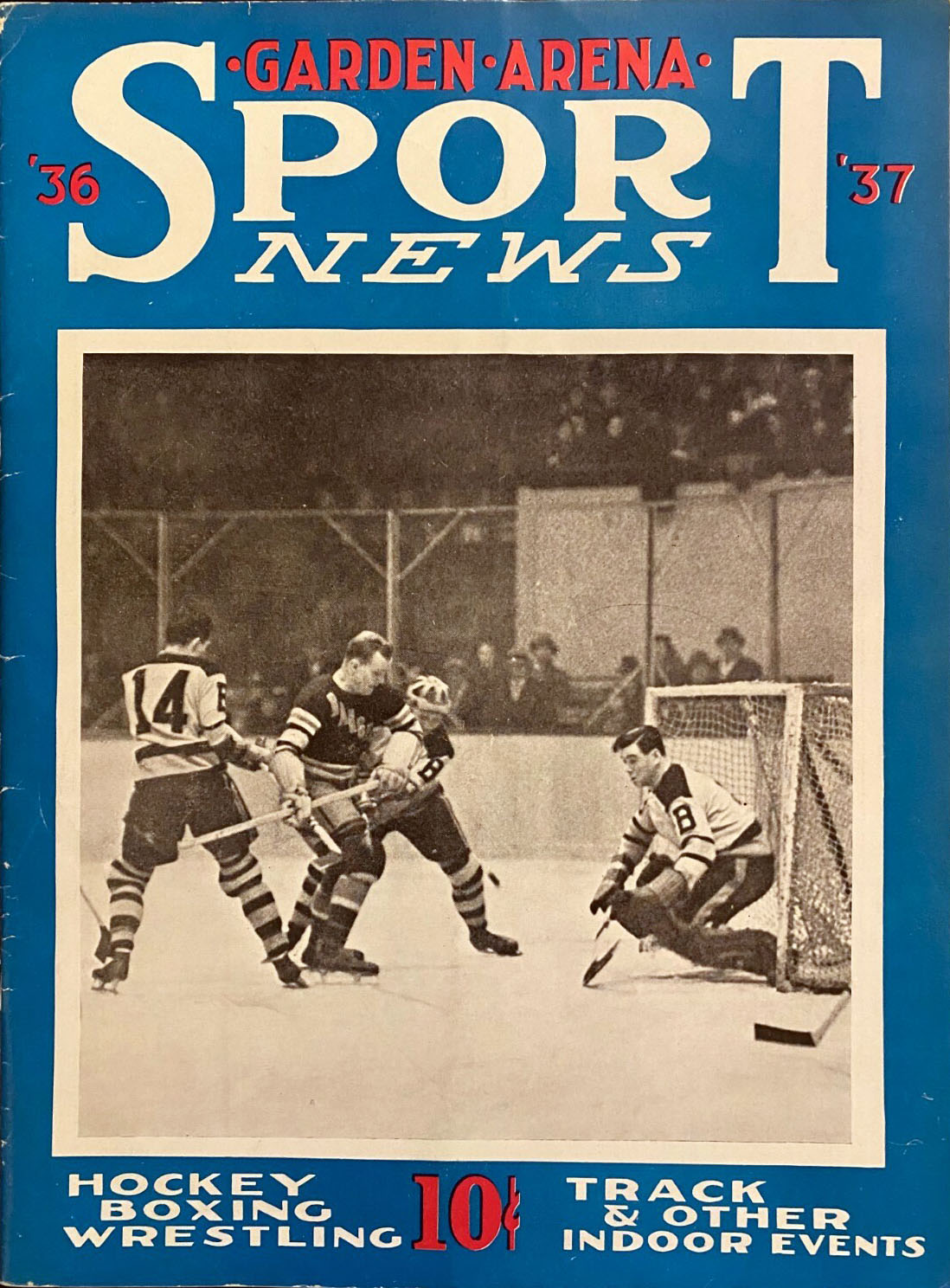 1936-37 Boston Bruins program