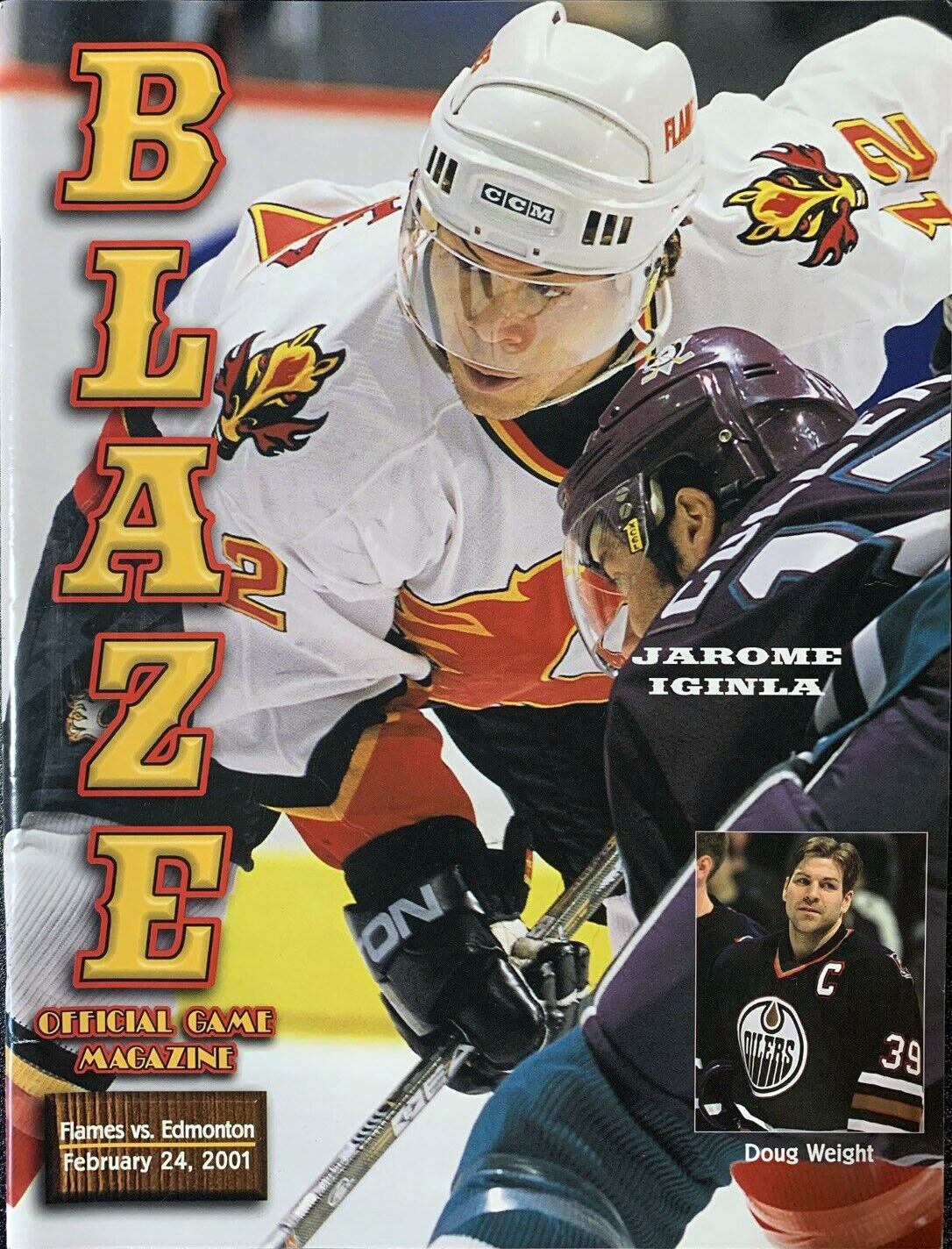 2000-01 Calgary Flames program
