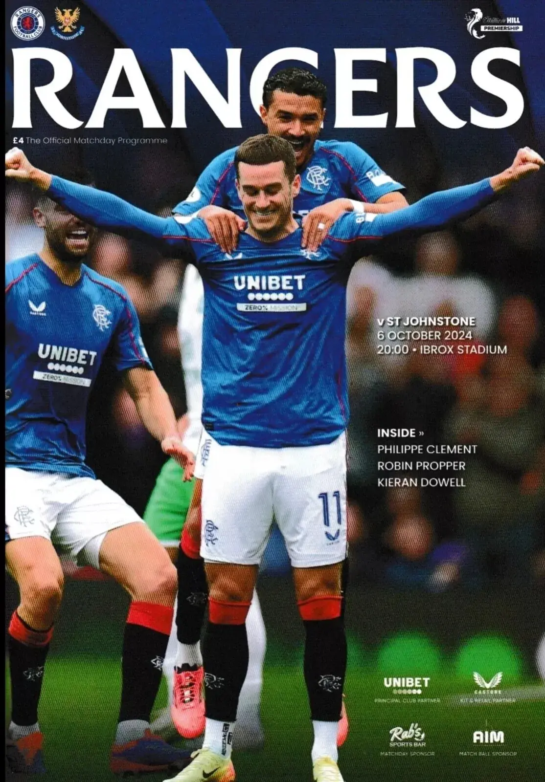 Rangers vs. St. Johnstone (October 6, 2024)