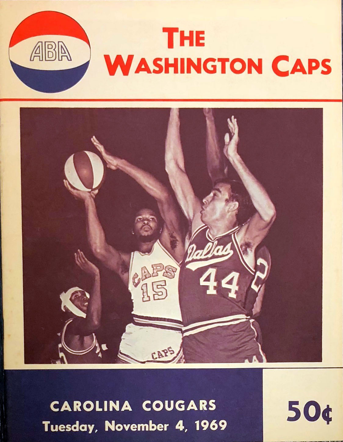 1969-70 Washington Caps program