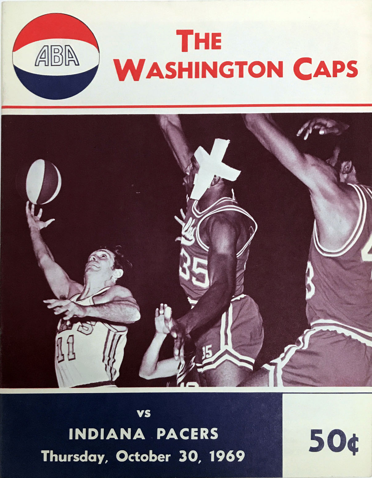 1969-70 Washington Caps program
