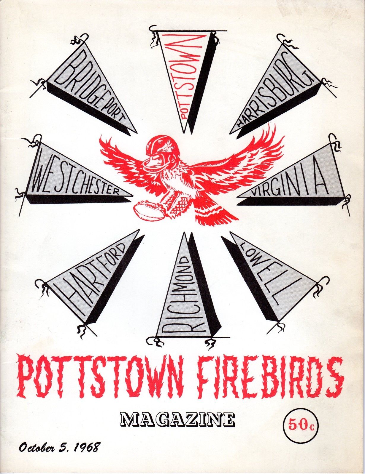 Pottstown Firebirds vs. Harrisburg Capitol-Colts (October 5, 1968)