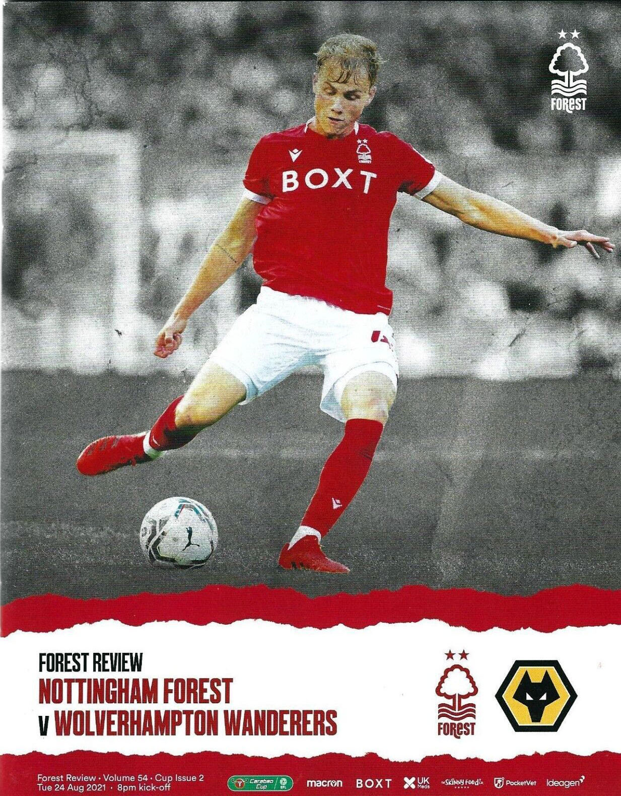 Nottingham Forest vs. Wolverhampton Wanderers (August 24, 2021)