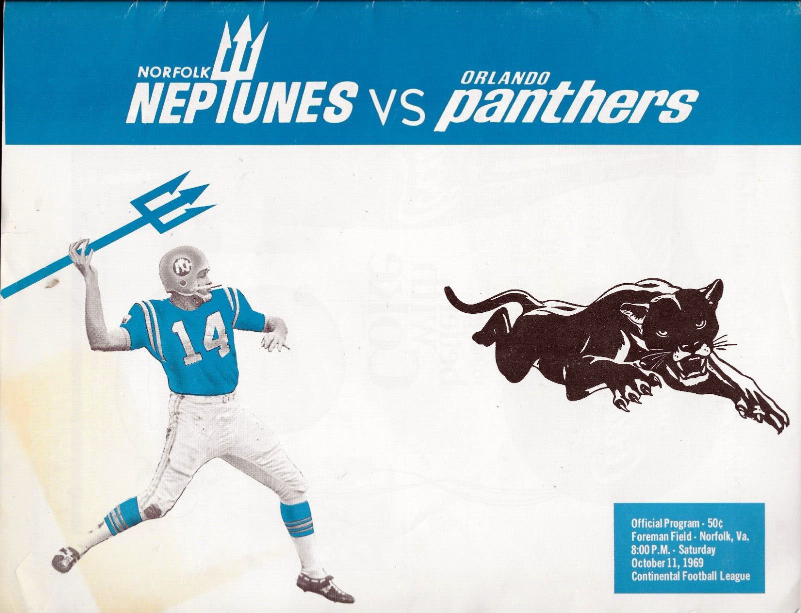 Norfolk Neptunes vs. Orlando Panthers (October 11, 1969)