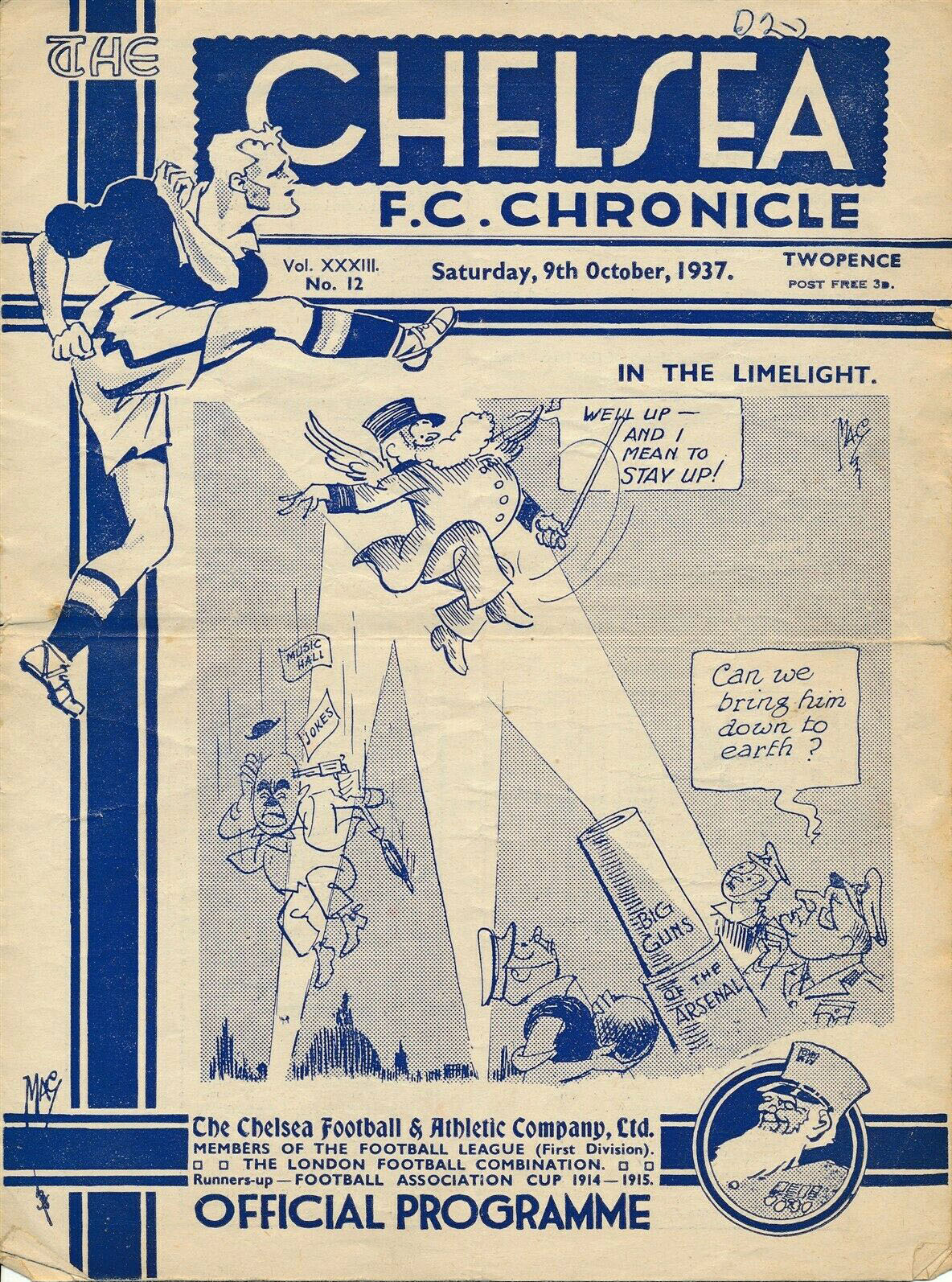 Chelsea vs. Arsenal (October 9, 1937)