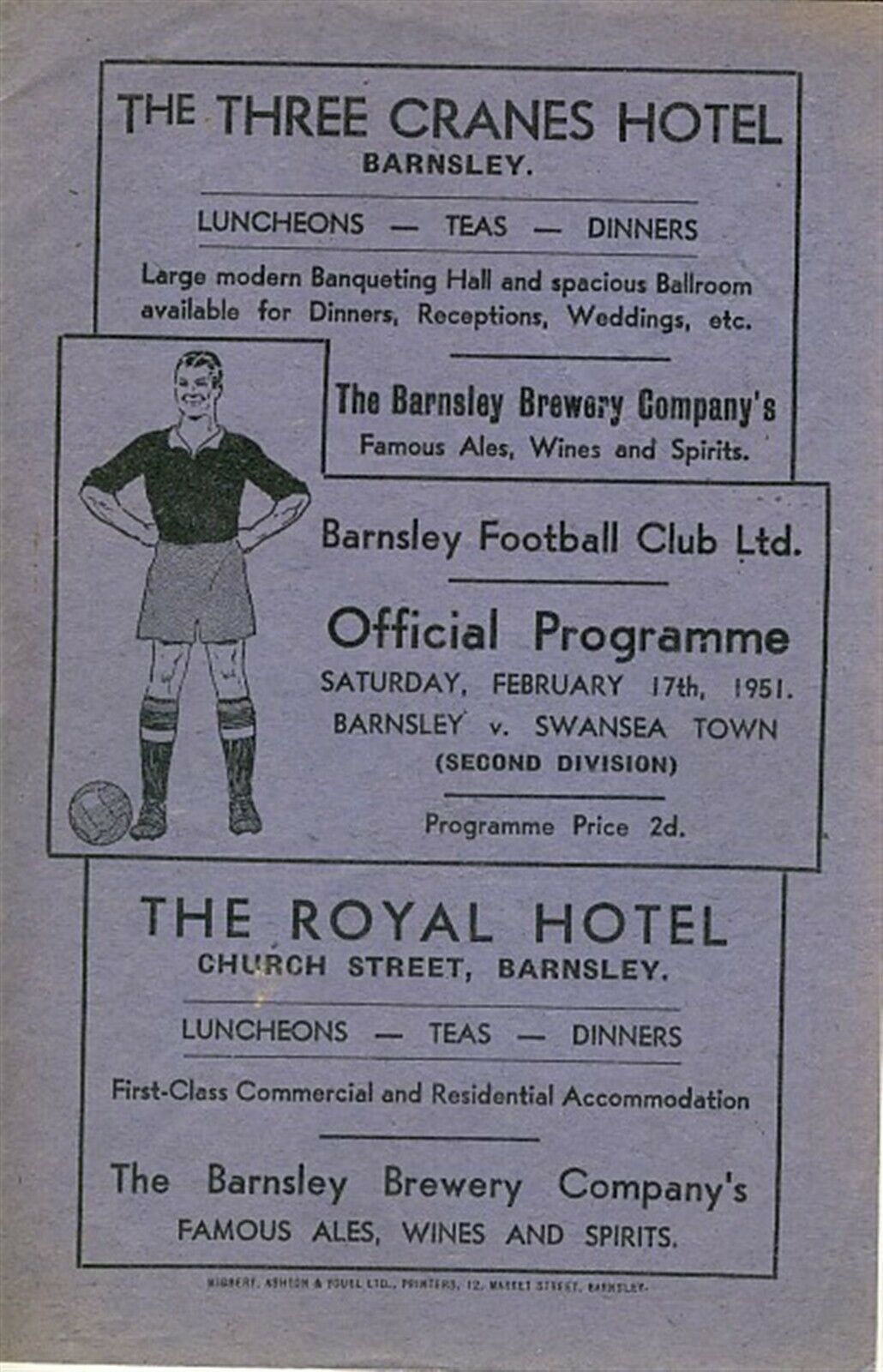 Barnsley vs. Swansea Town (February 17, 1951)