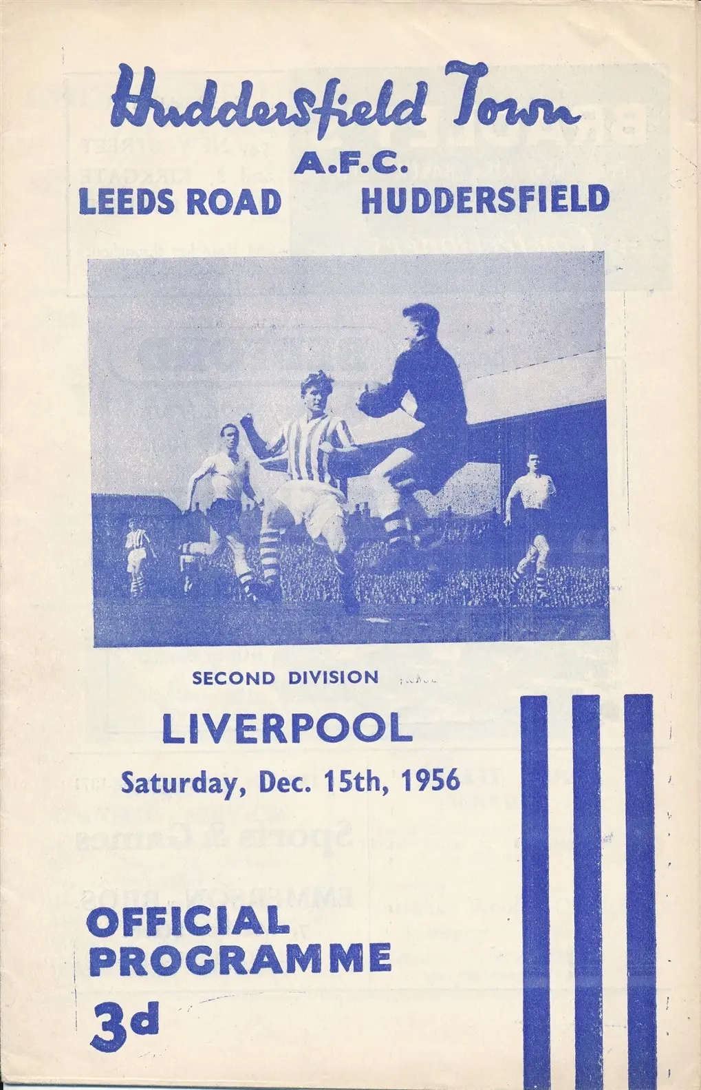 Huddersfield Town vs. Liverpool (December 15, 1956)
