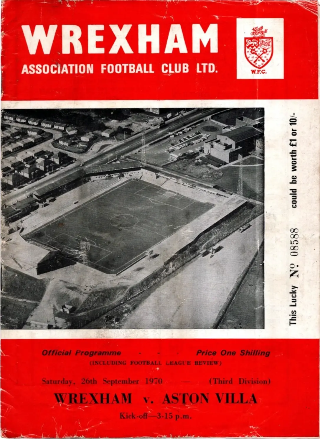 Wrexham vs. Aston Villa (September 26, 1970)