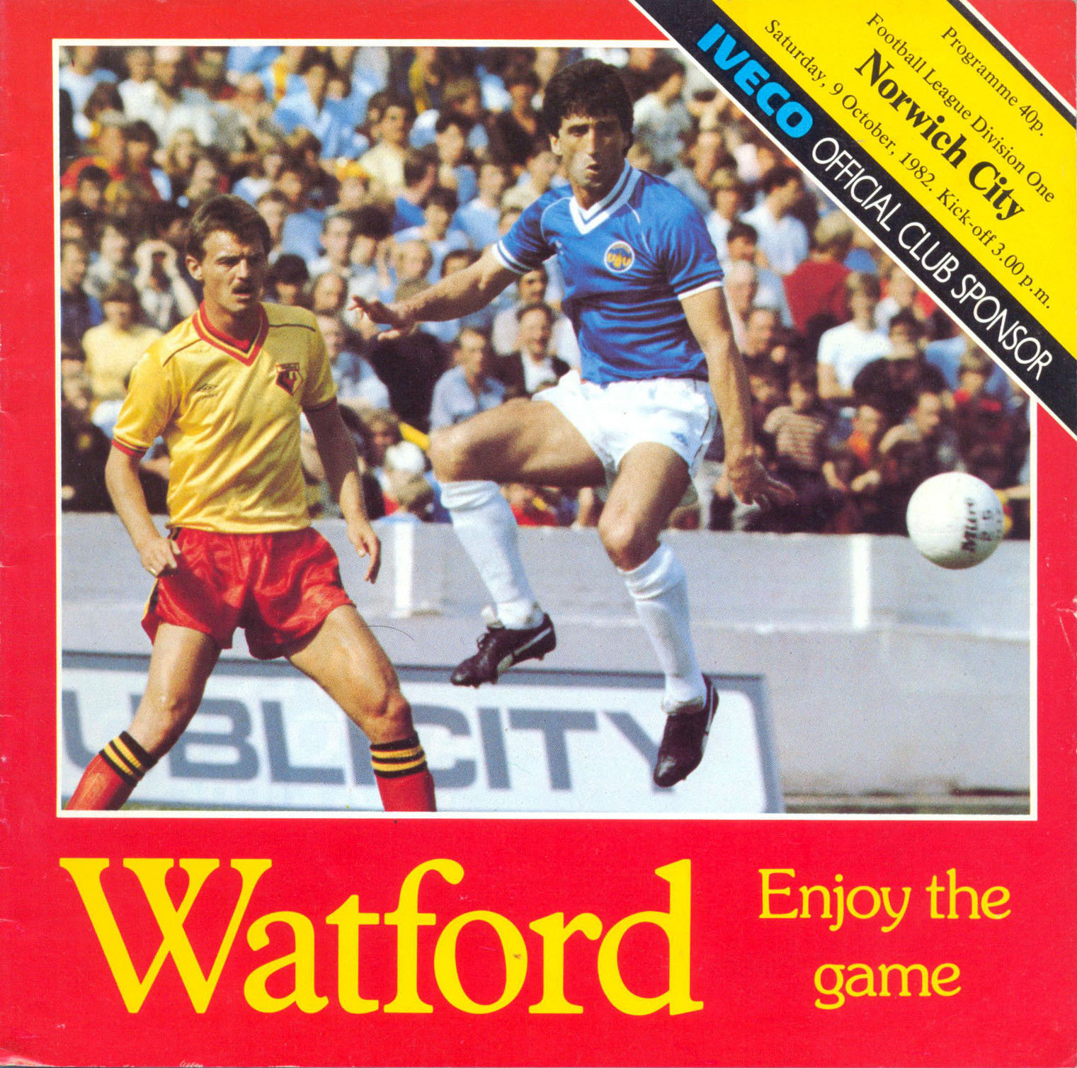 Watford vs. Norwich City (October 9, 1982)