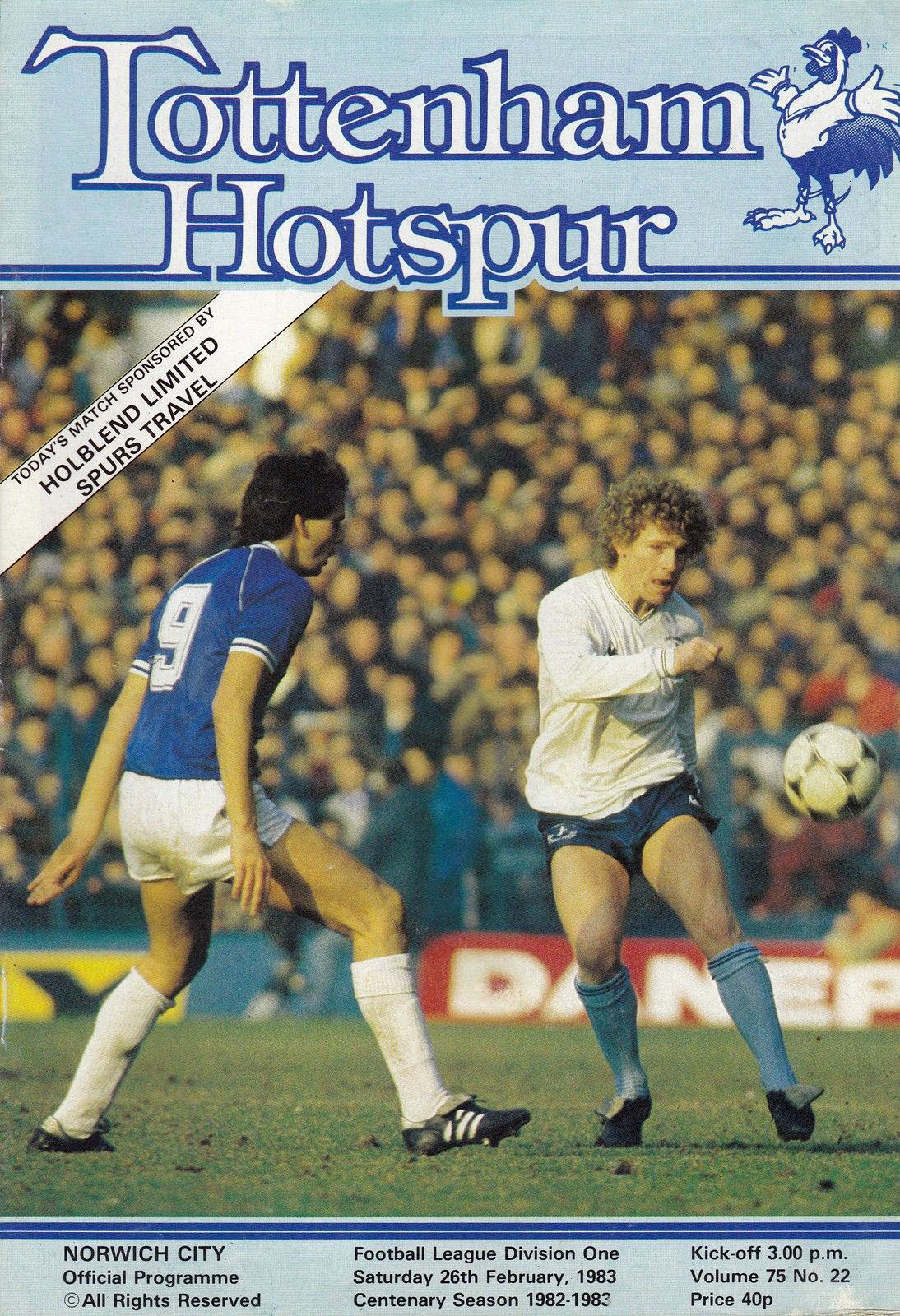 Tottenham Hotspur vs. Norwich City (February 26, 1983)