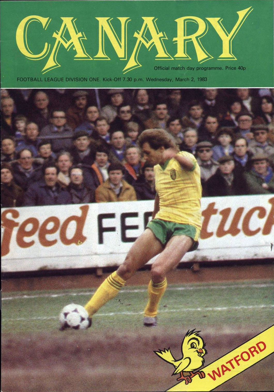 Norwich City vs. Watford (March 2, 1983)