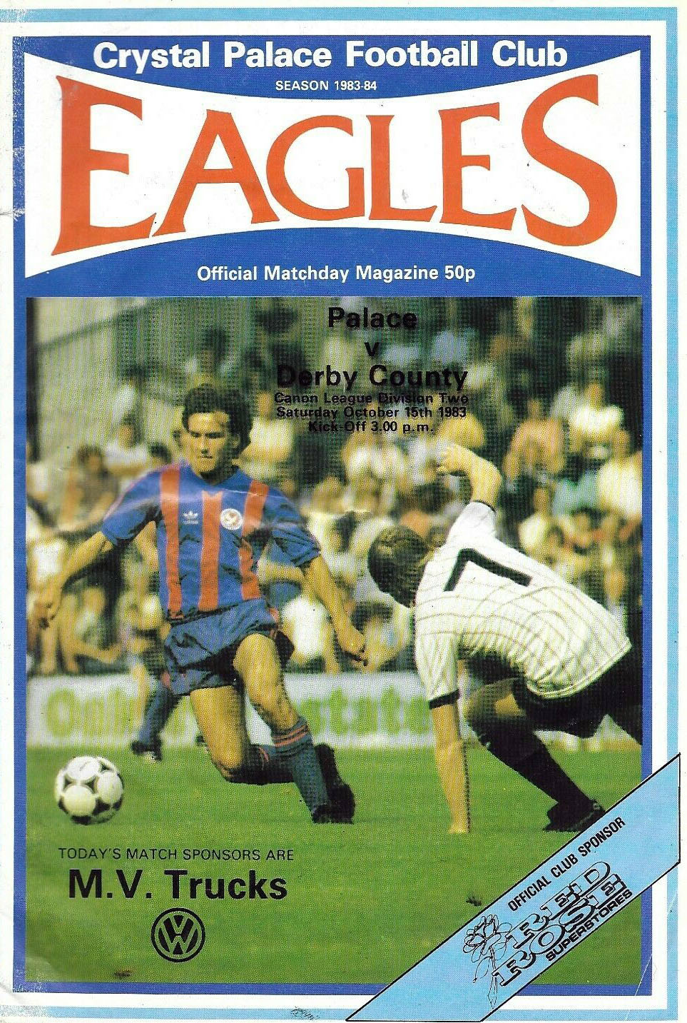 Crystal Palace vs. Derby County (October 15, 1983)