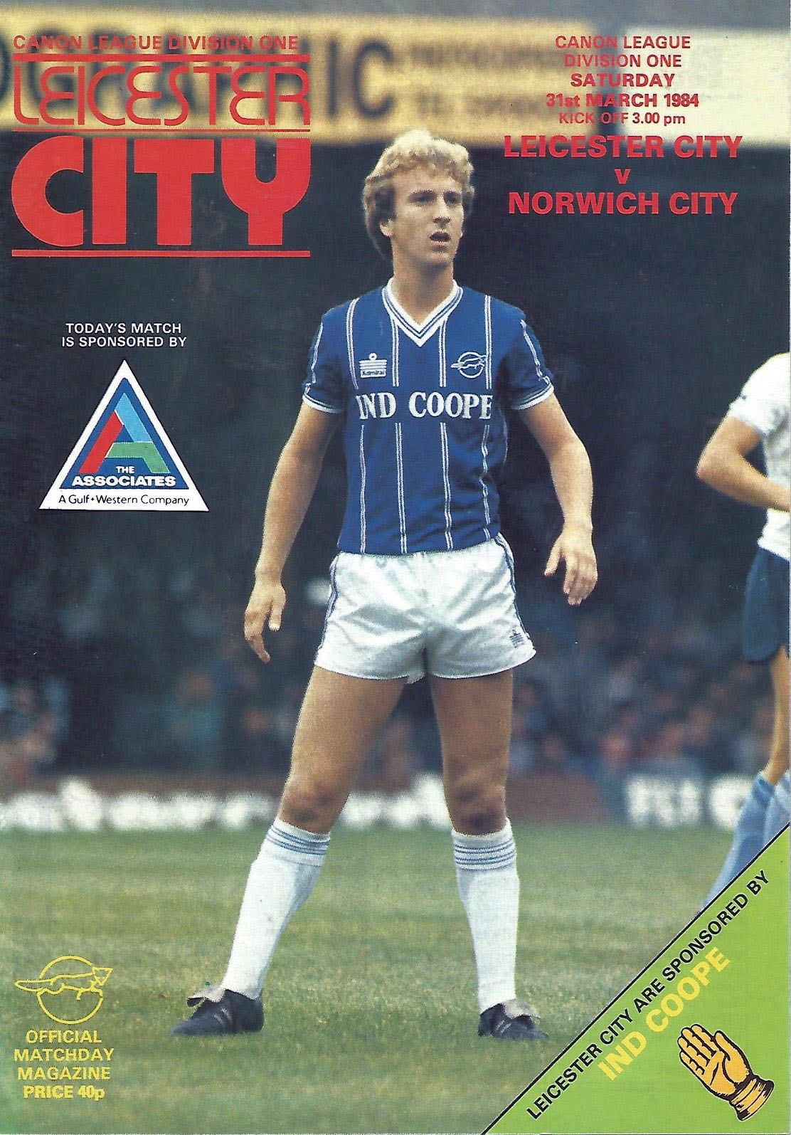 Leicester City vs. Norwich City (March 31, 1984)