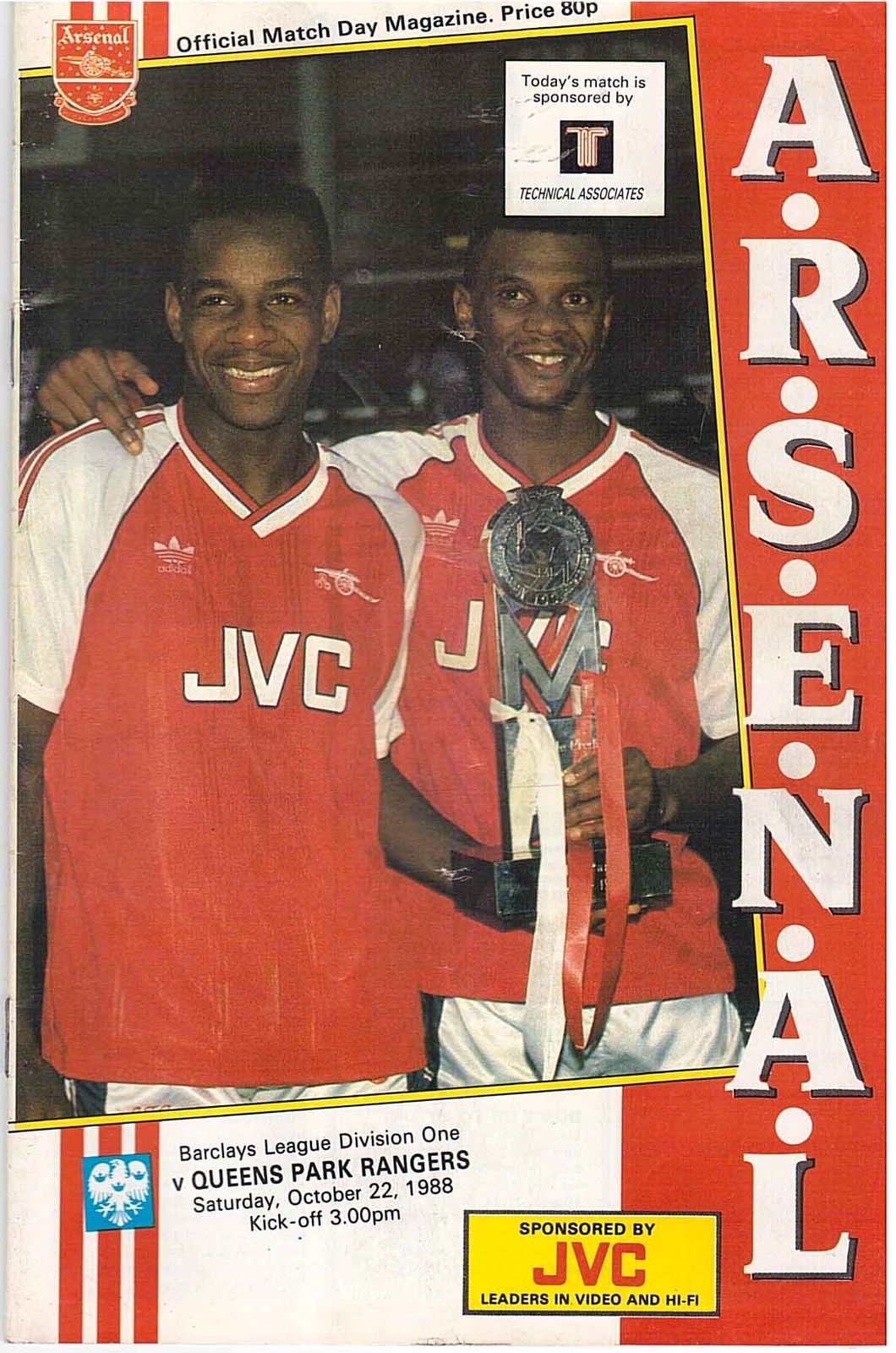 Arsenal vs. Queens Park Rangers (October 22, 1988)