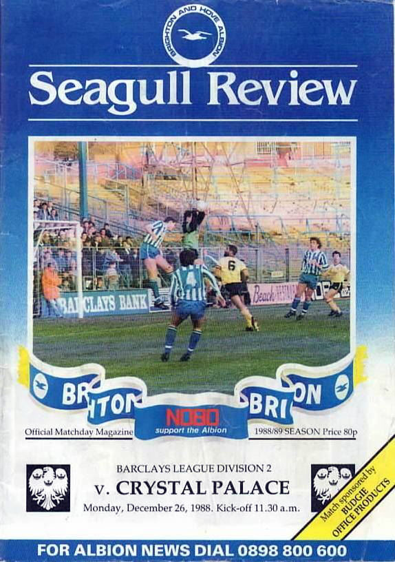 Brighton & Hove Albion vs. Crystal Palace (December 26, 1988)
