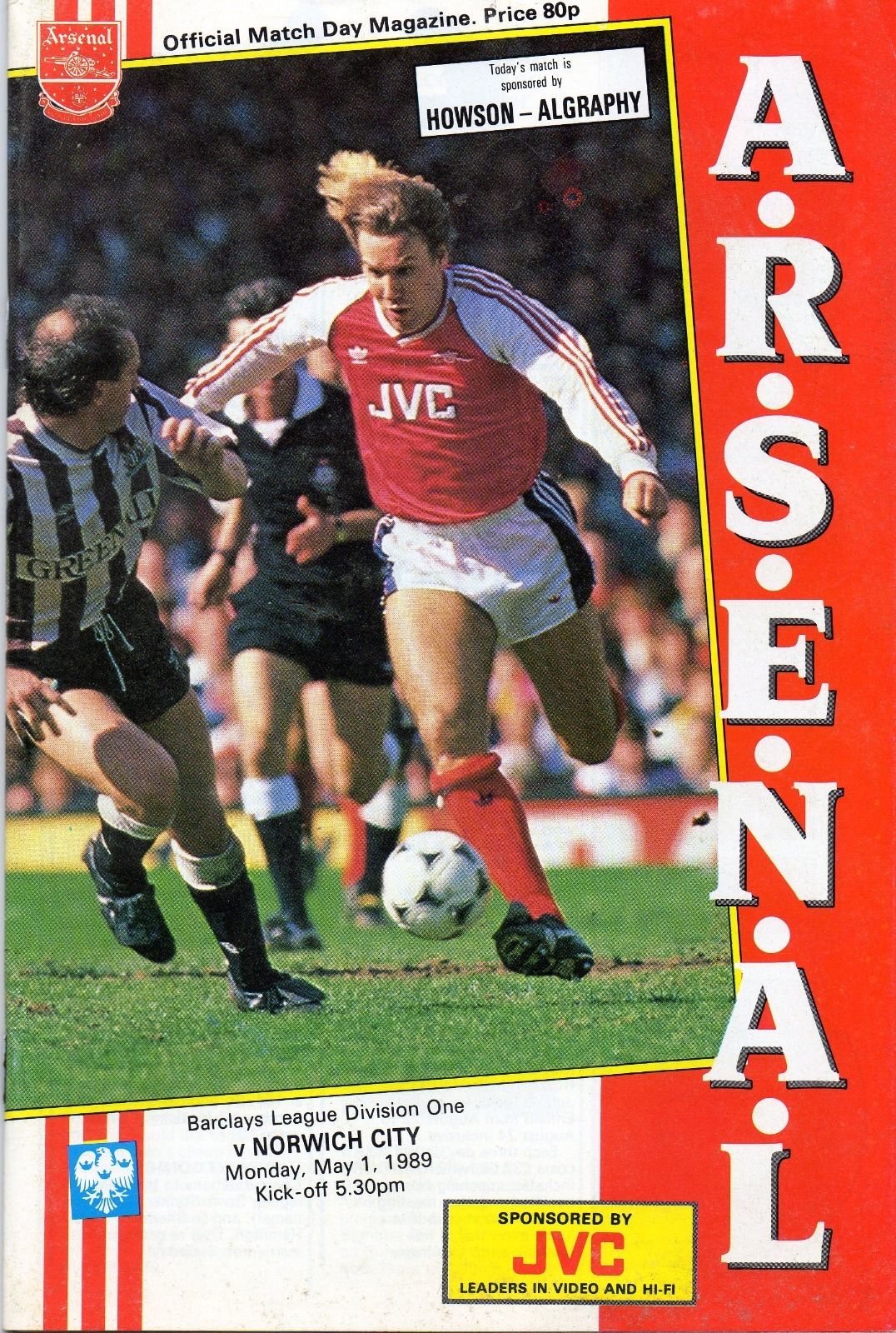 Arsenal vs. Norwich City (May 1, 1989)