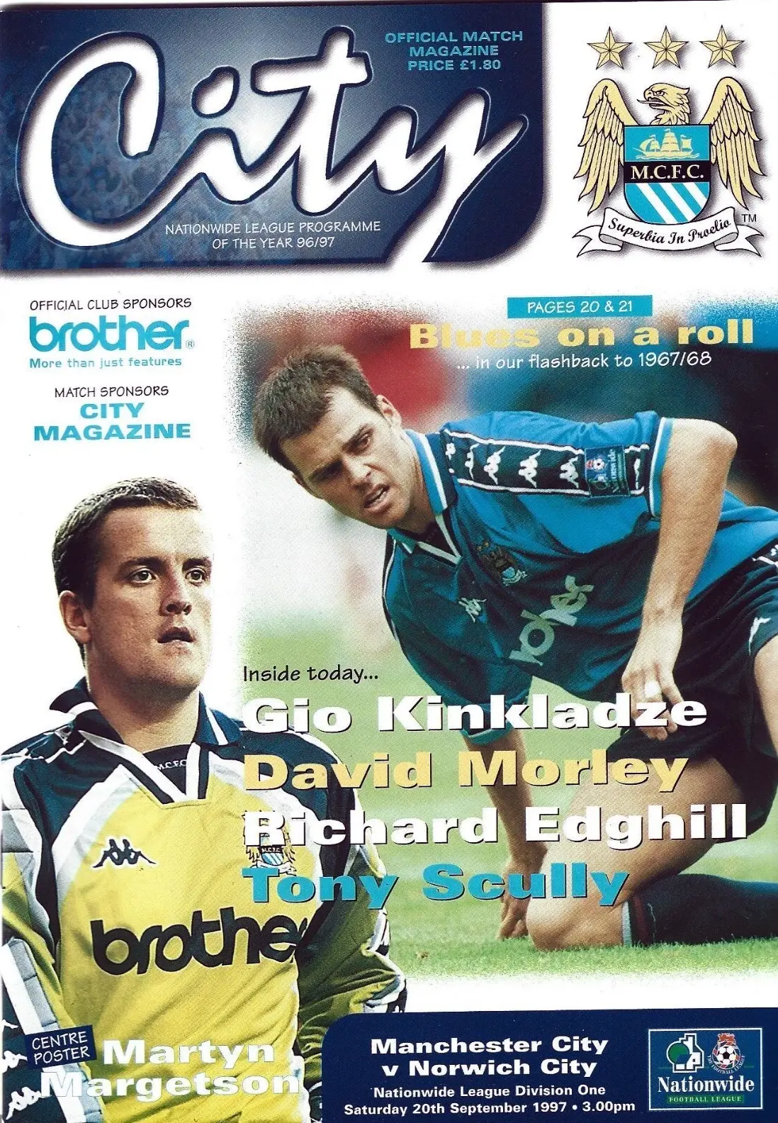 Manchester City vs. Norwich City (September 20, 1997)