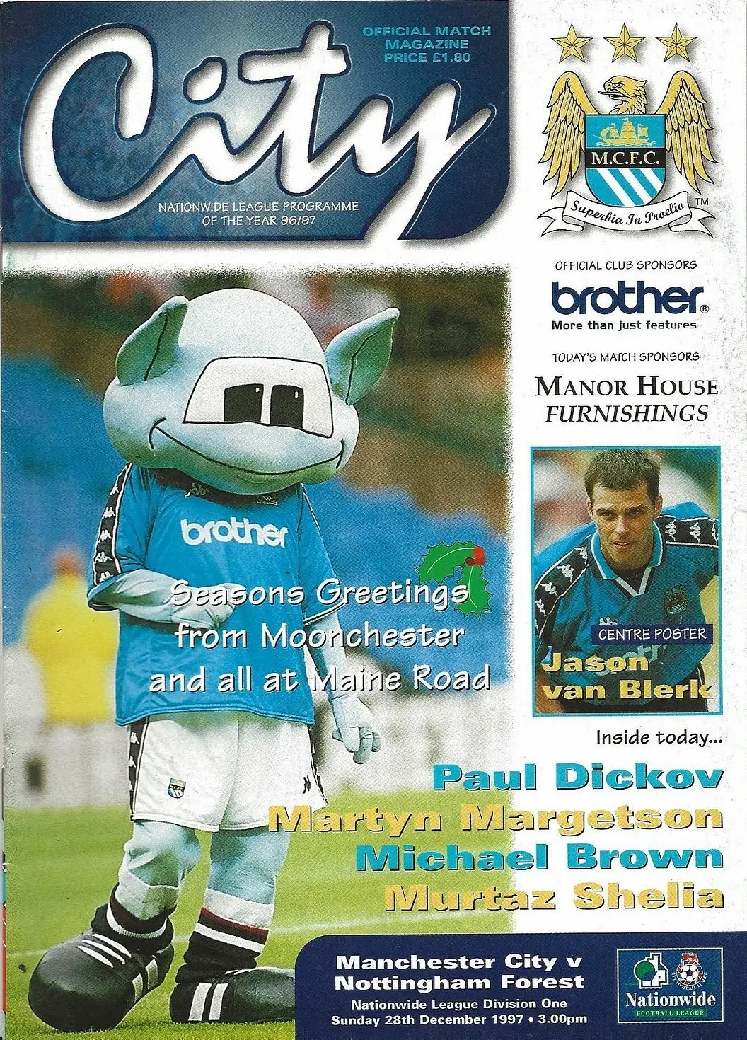 Manchester City vs. Nottingham Forest (December 28, 1997)