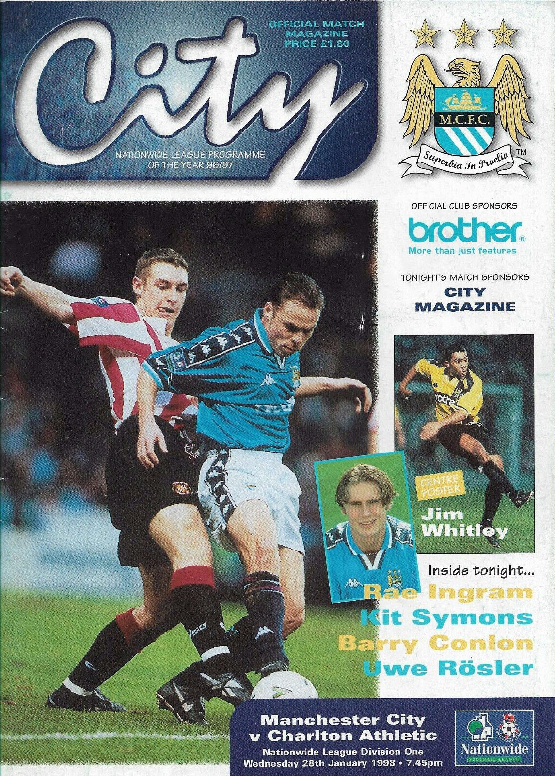 Manchester City vs. Charlton Athletic (January 28, 1998)