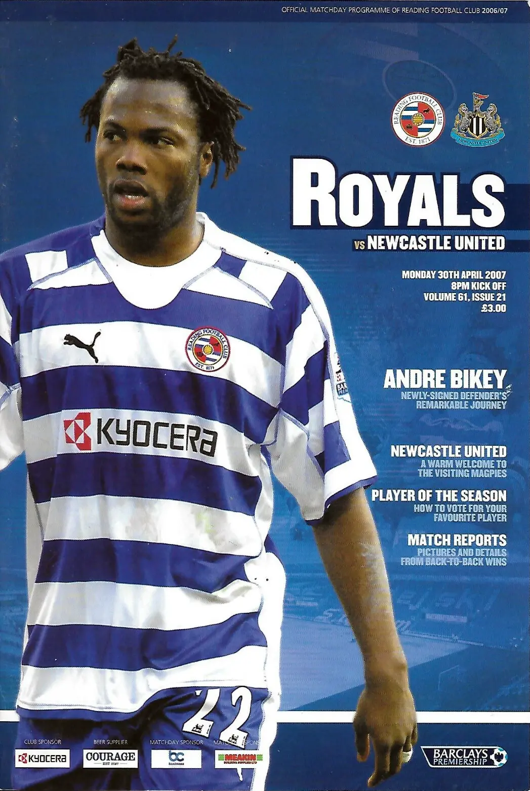 Reading vs. Newcastle United (April 30, 2007)