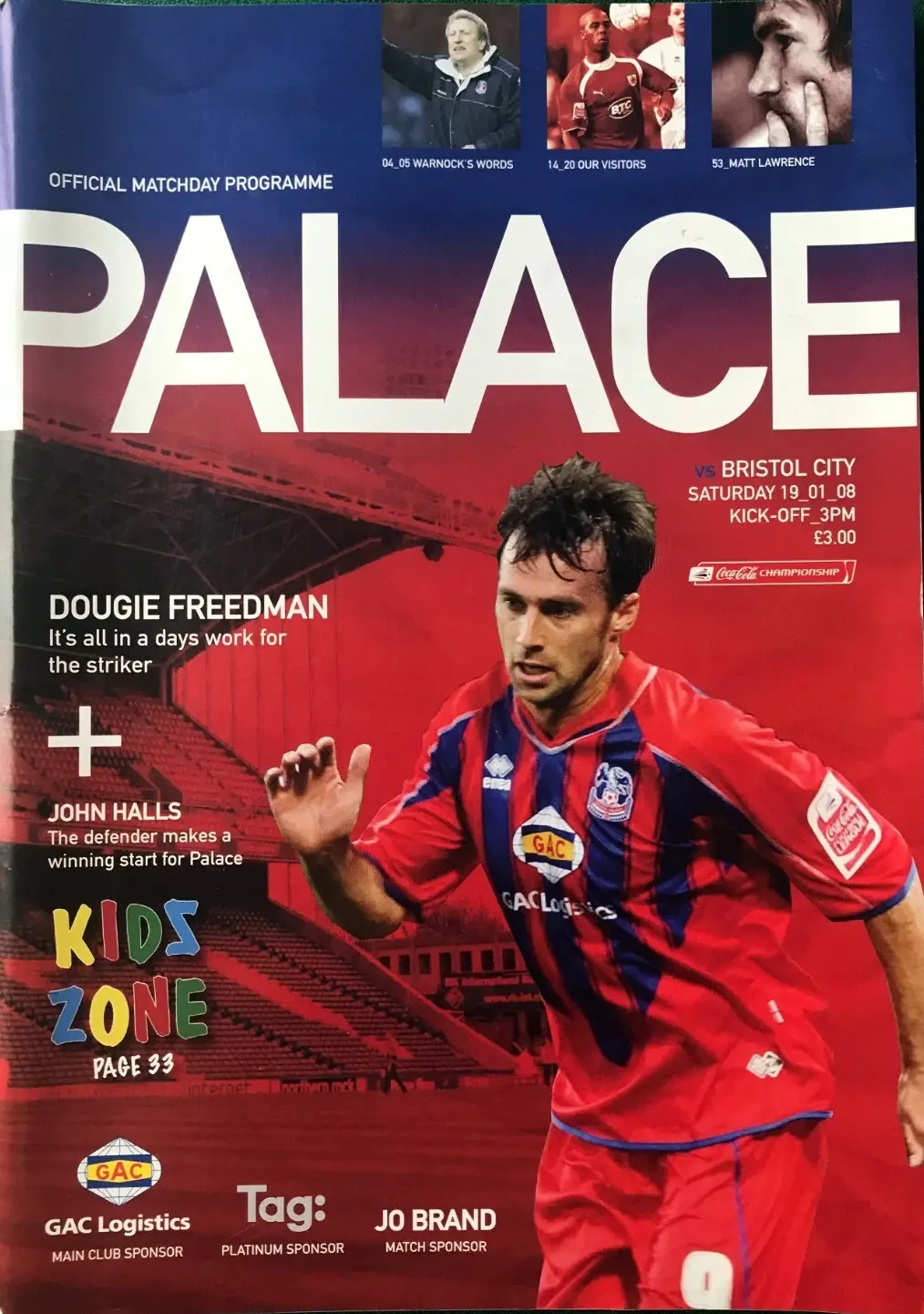 Crystal Palace vs. Bristol City (January 19, 2008)