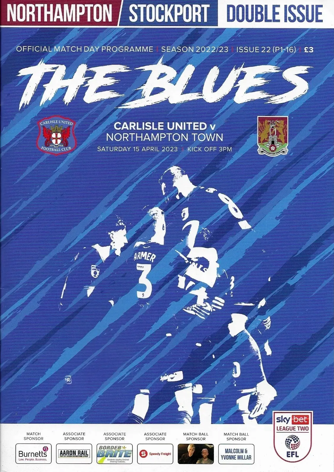 Carlisle United vs. Northampton Town (April 15, 2023)