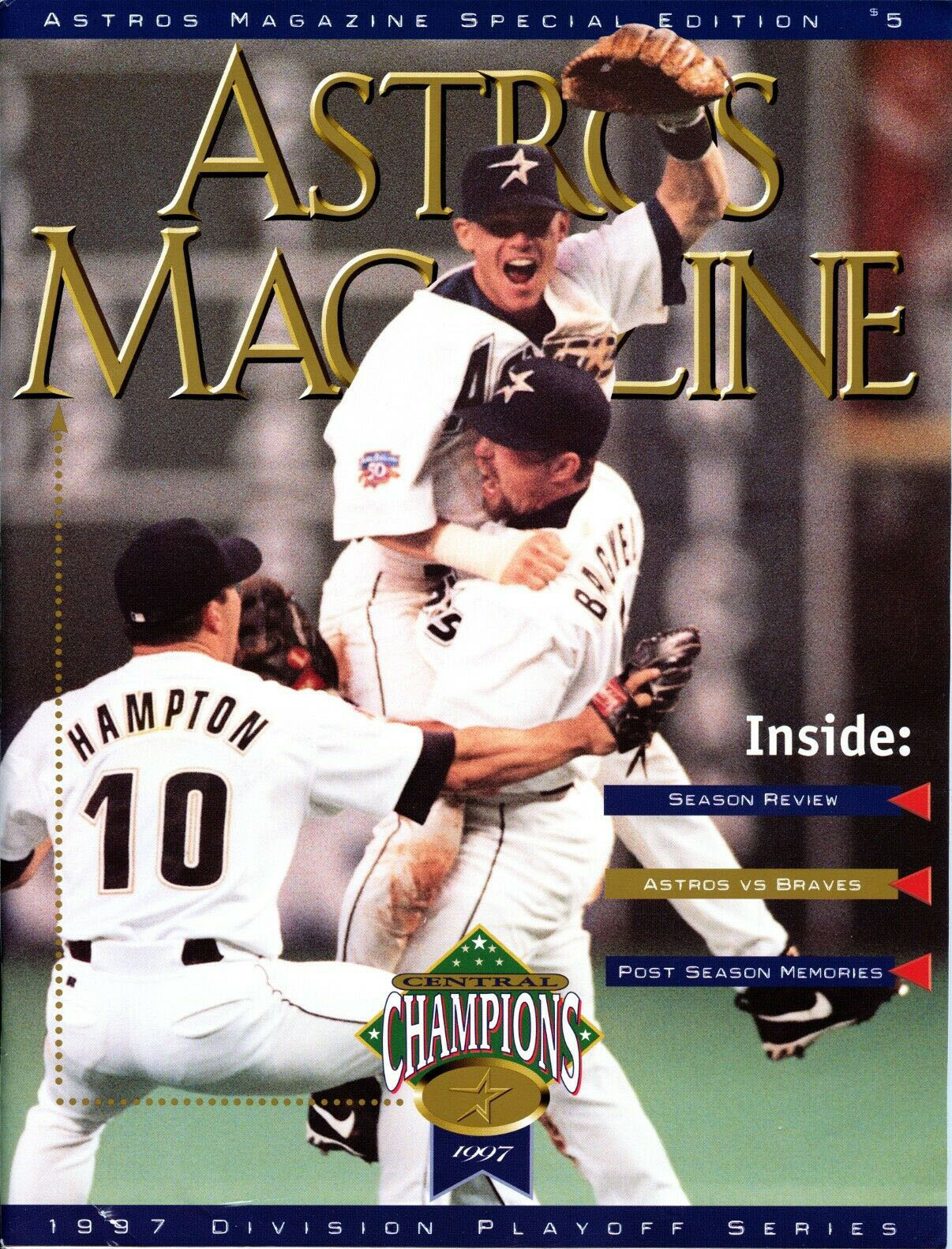 1997 Houston Astros NLDS program