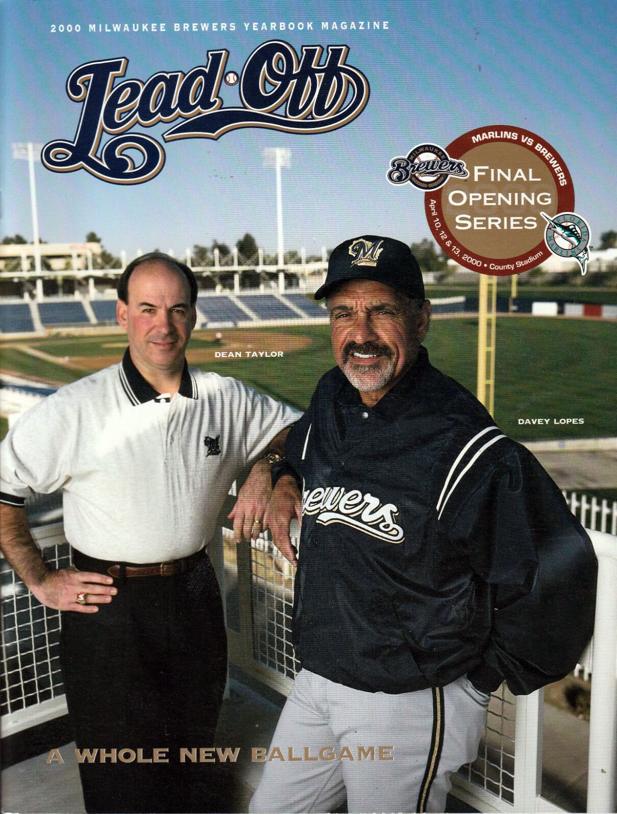 2000 Milwaukee Brewers program