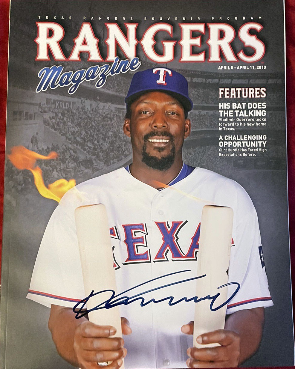 2010 Texas Rangers program