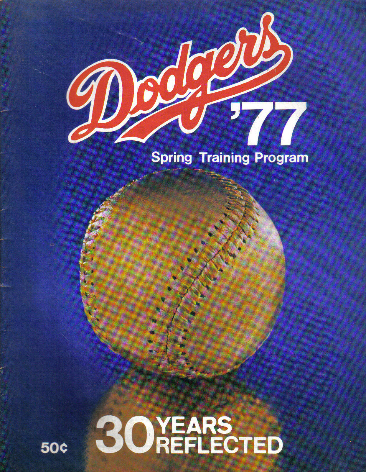1977 Los Angeles Dodgers spring training program
