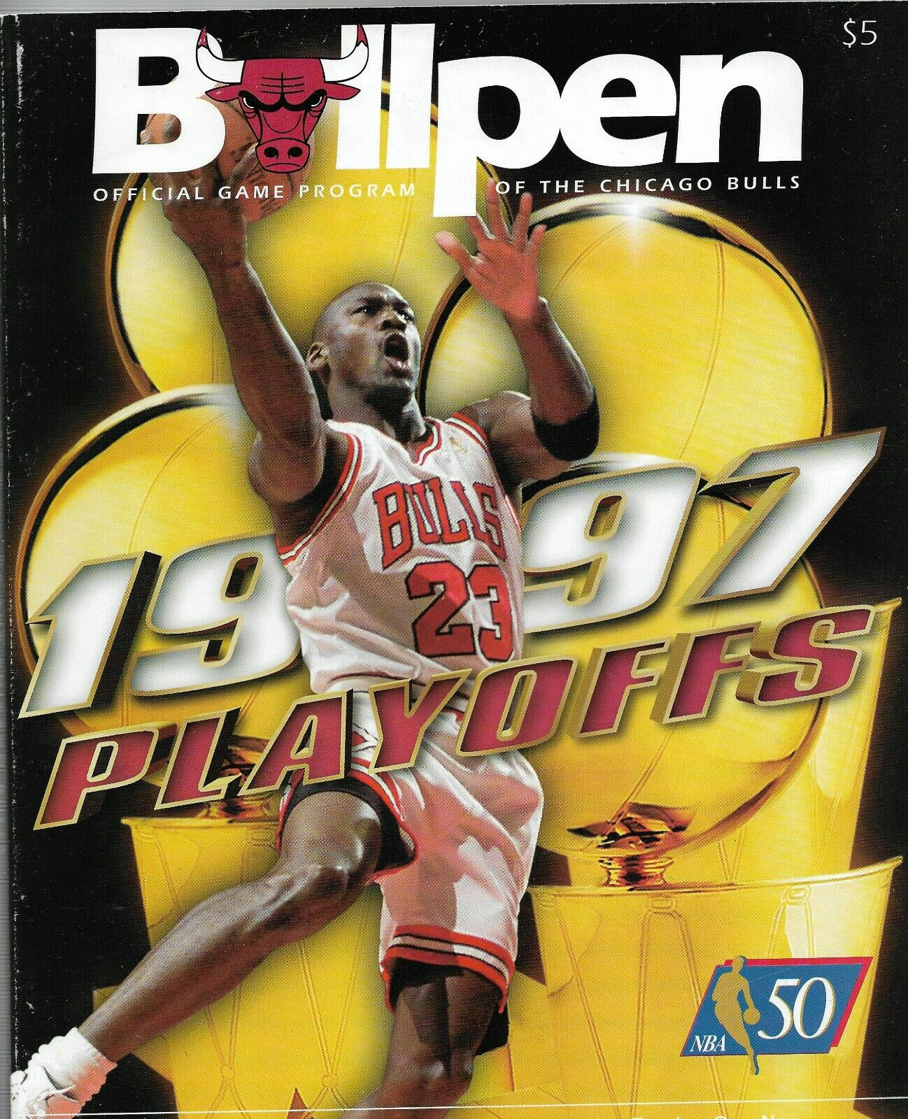 1997 Chicago Bulls playoff program