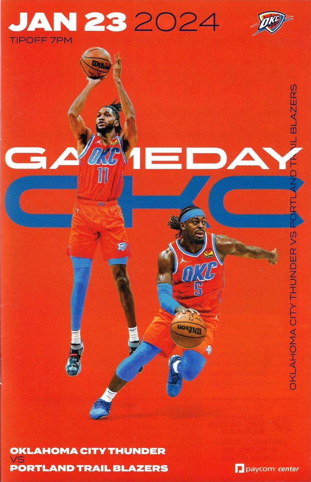 2023-24 Oklahoma City Thunder program