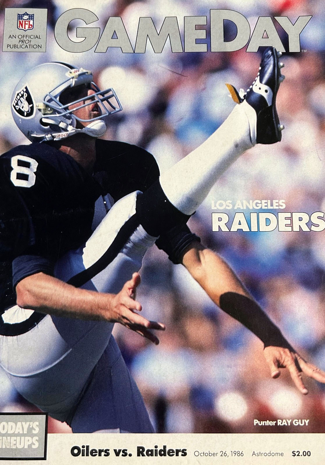 Houston Oilers vs. Los Angeles Raiders (October 26, 1986)