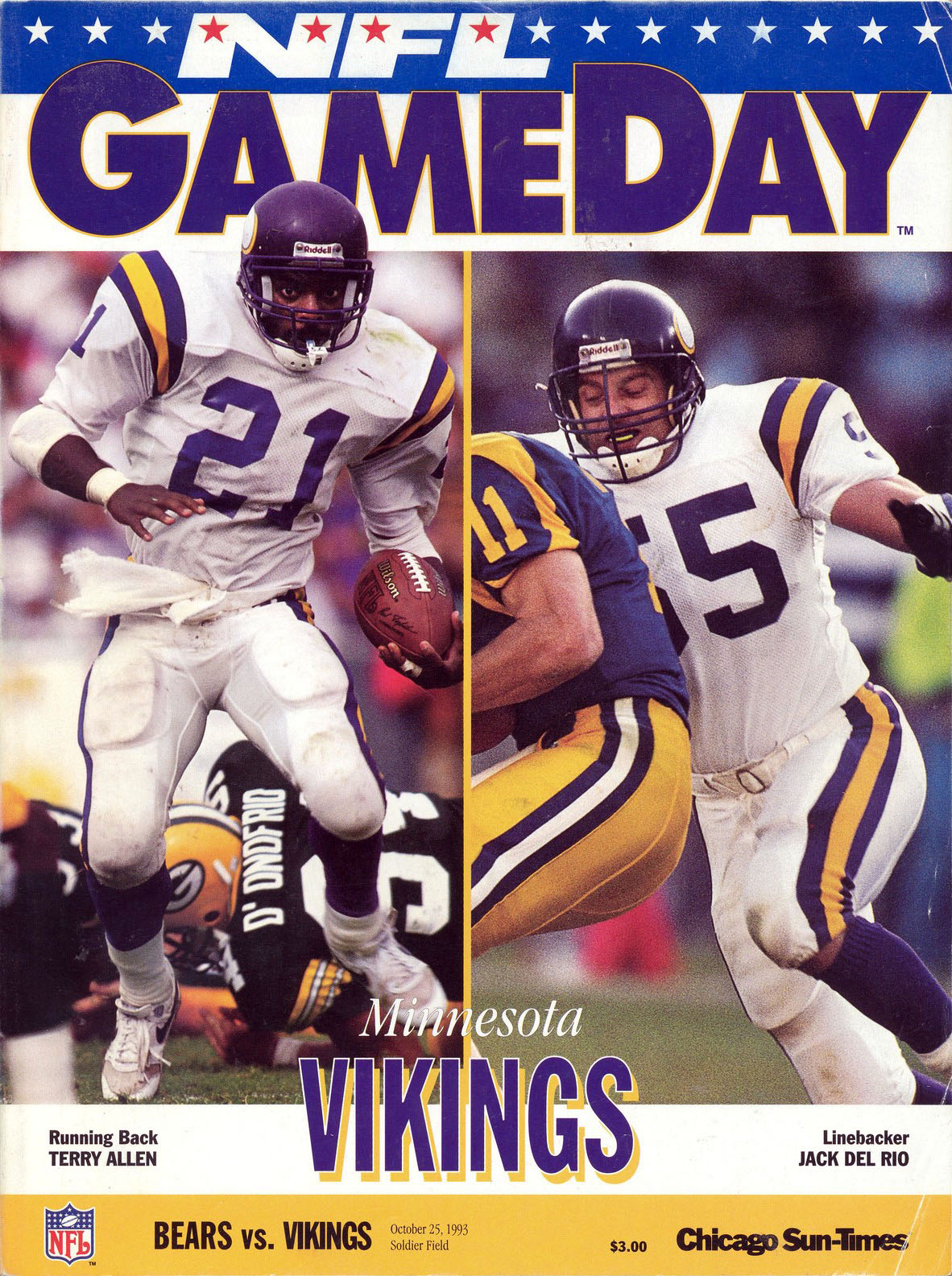 Chicago Bears vs. Minnesota Vikings (October 25, 1993)