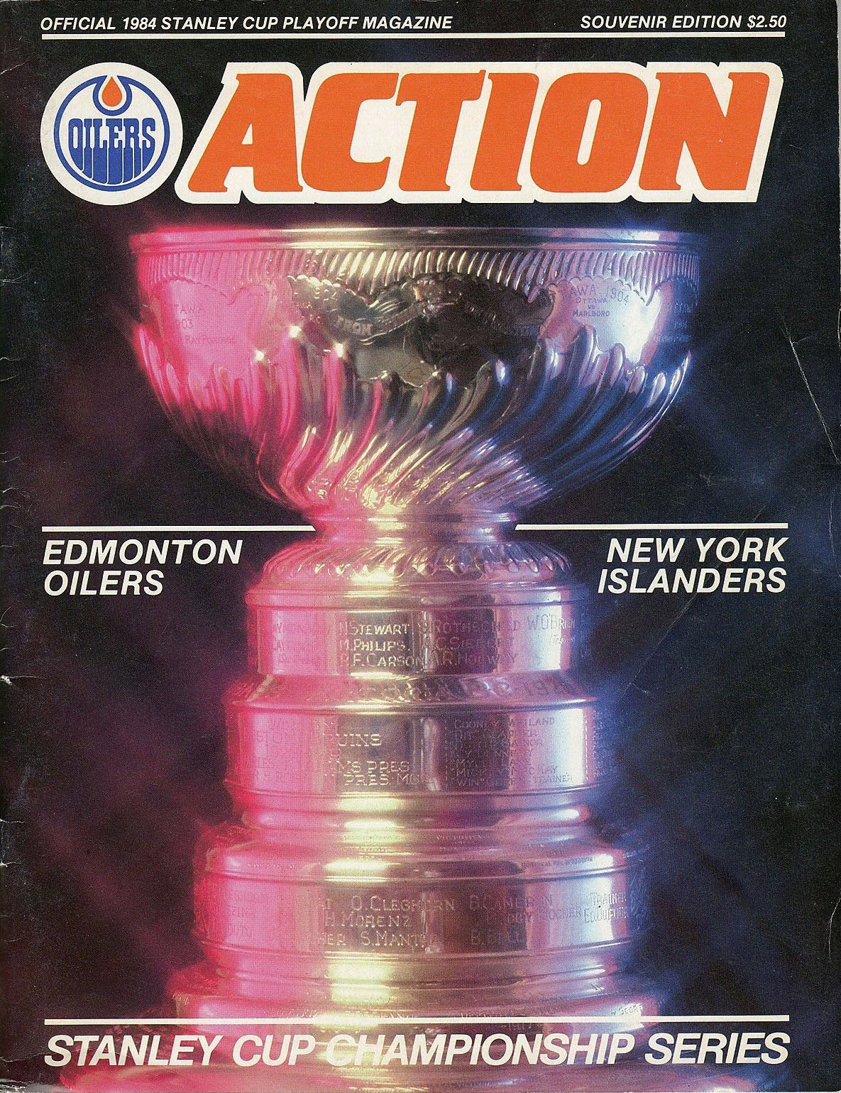 1984 Edmonton Oilers playoff program