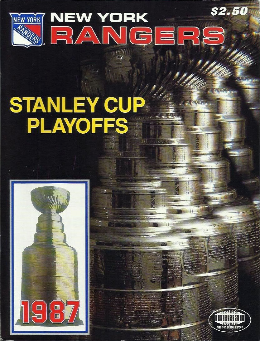 1987 New York Rangers playoff program