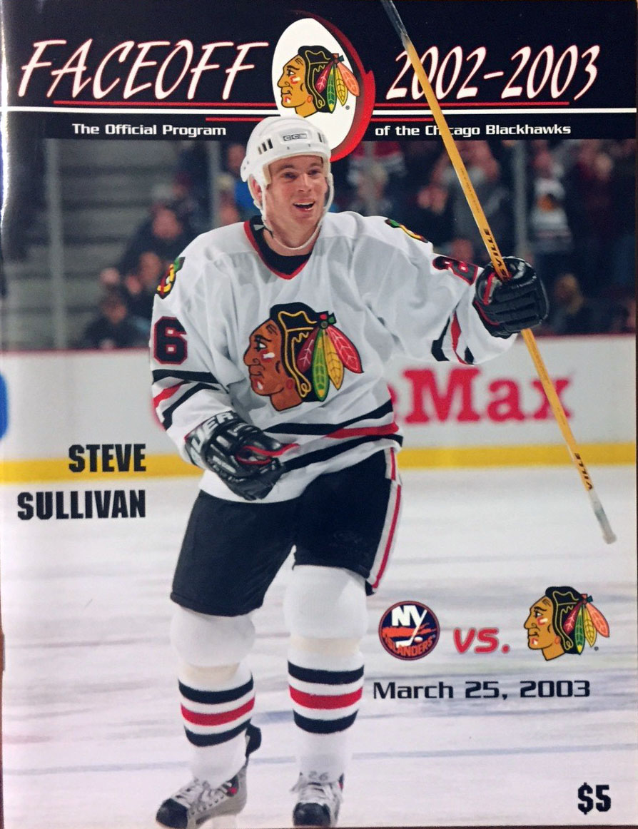 2002-03 Chicago Blackhawks program