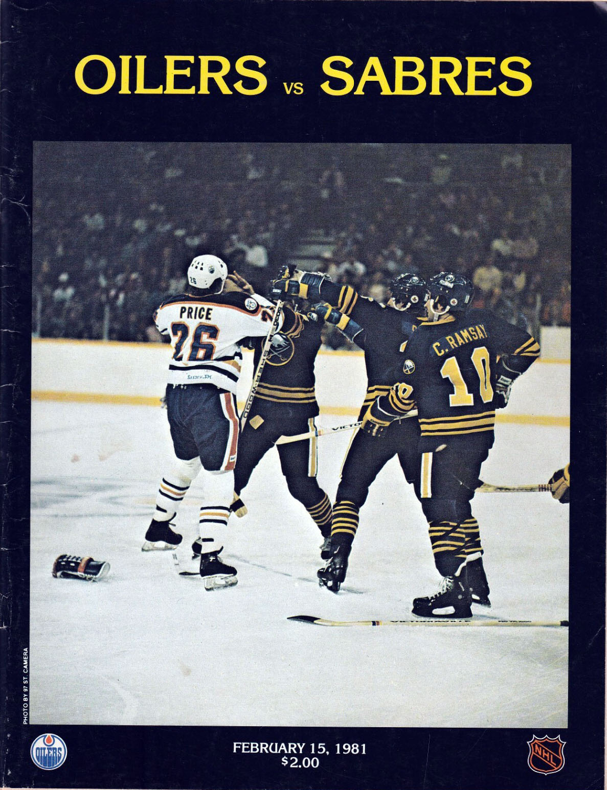 1980-81 Edmonton Oilers program