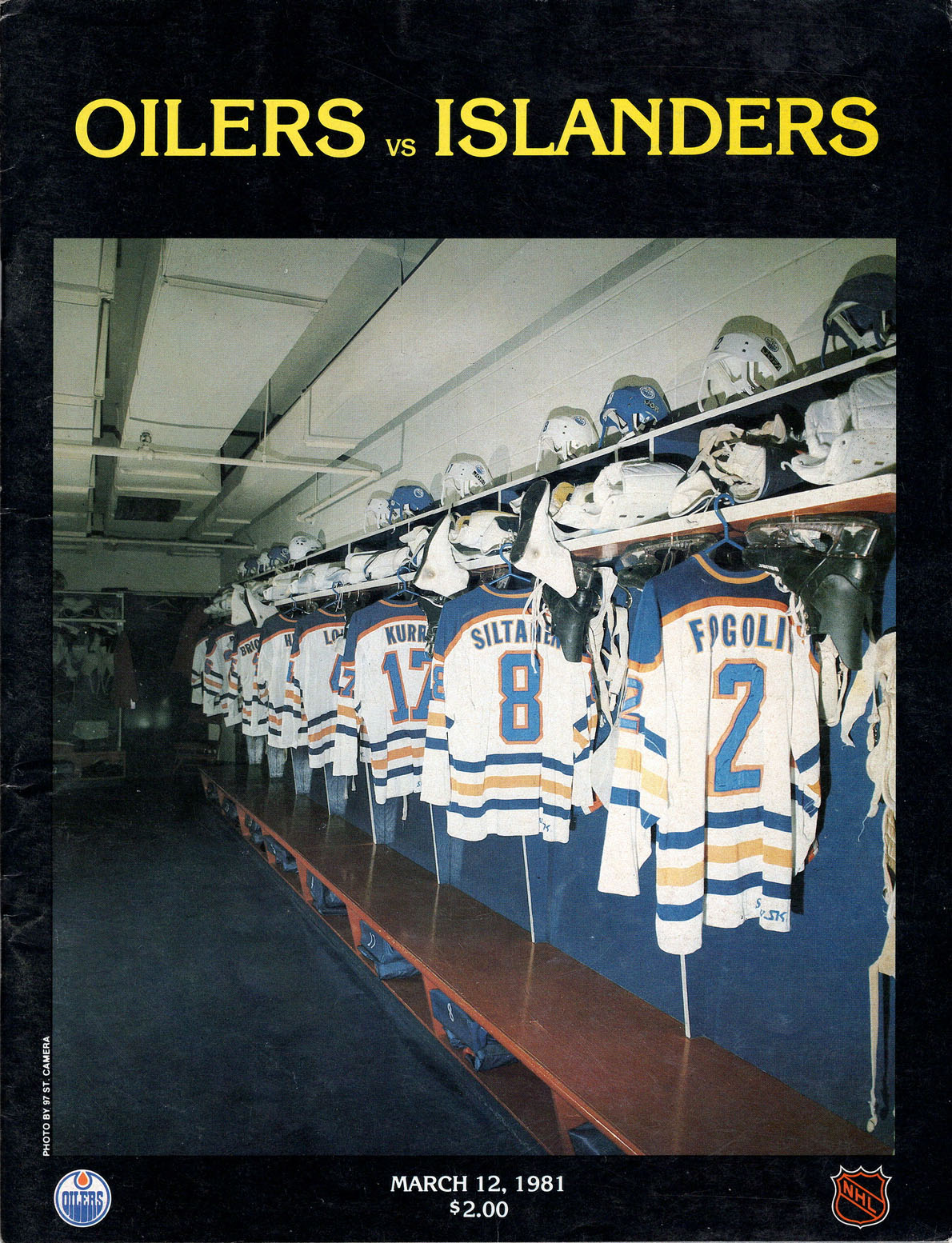 1980-81 Edmonton Oilers program