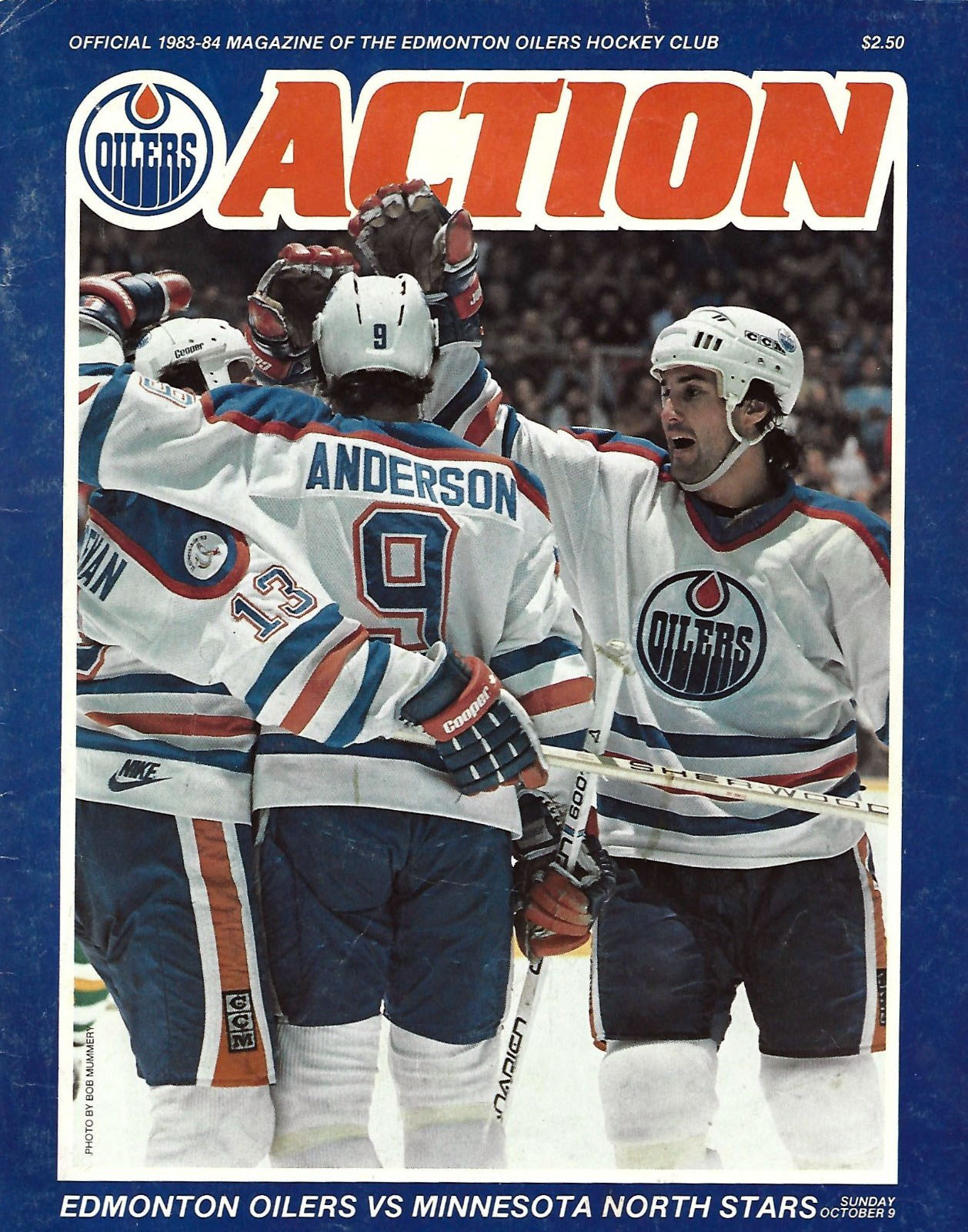 1983-84 Edmonton Oilers program